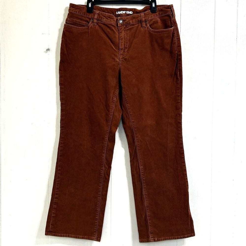 New Lane Bryant Women's Mid-Rise Bootcut Pants Size 16W Cinnamon Color Corduroy